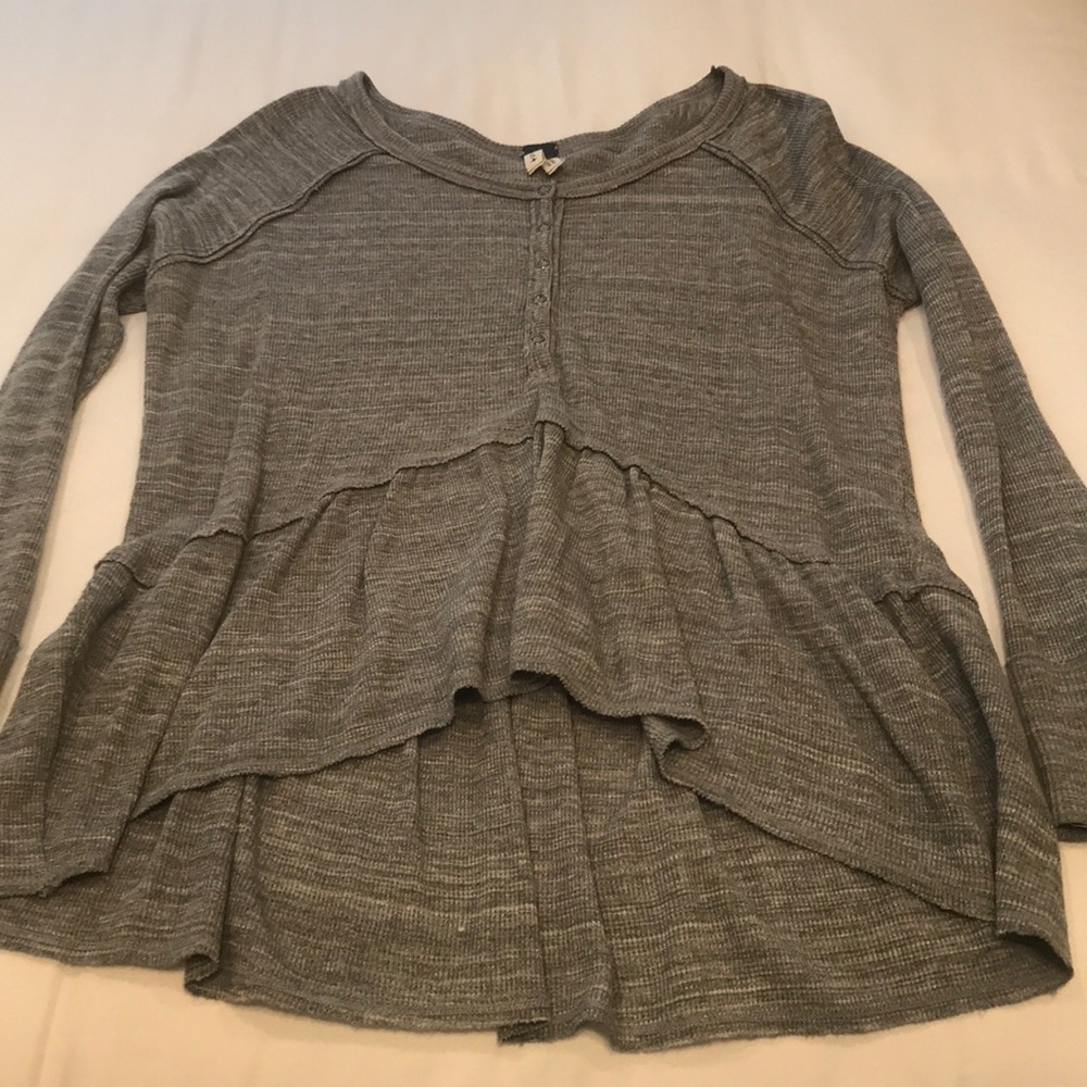 Free People Henley with Peplum